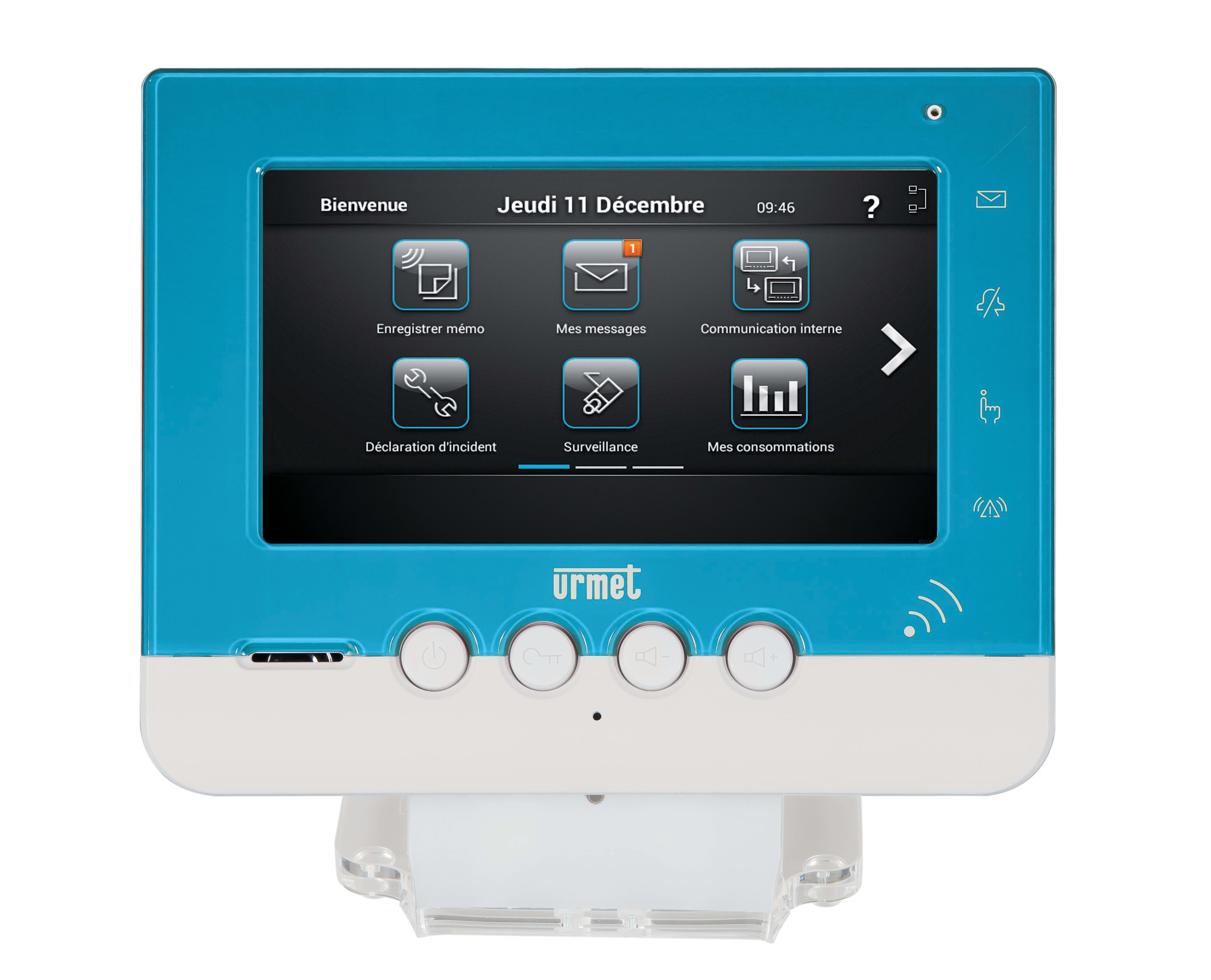 Urmet - Ce produit est Facade Bleue Moniteur Homebook System pour systèmes URMET