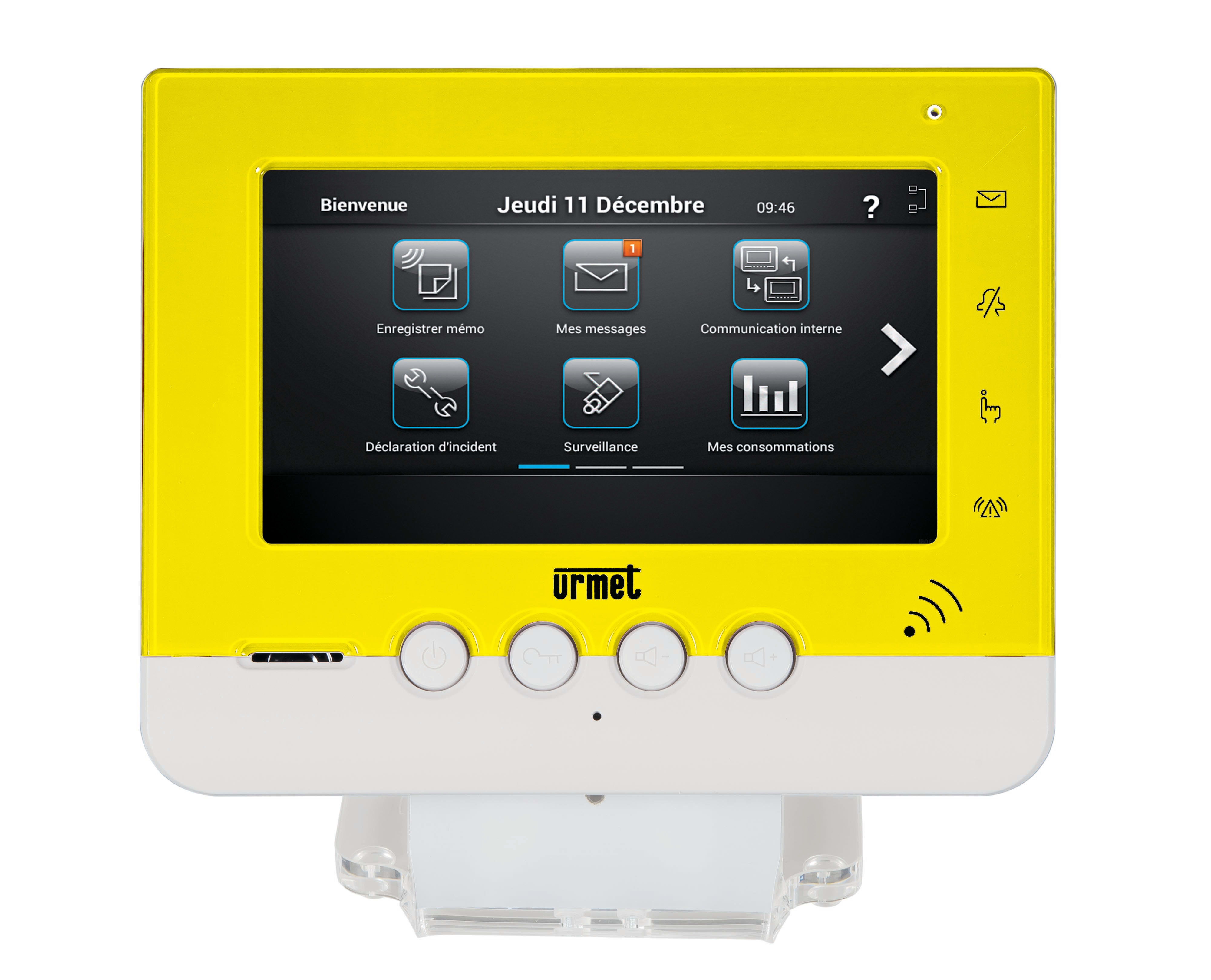 Urmet - Ce produit est Facade Jaune Moniteur Homebook System pour systèmes URMET