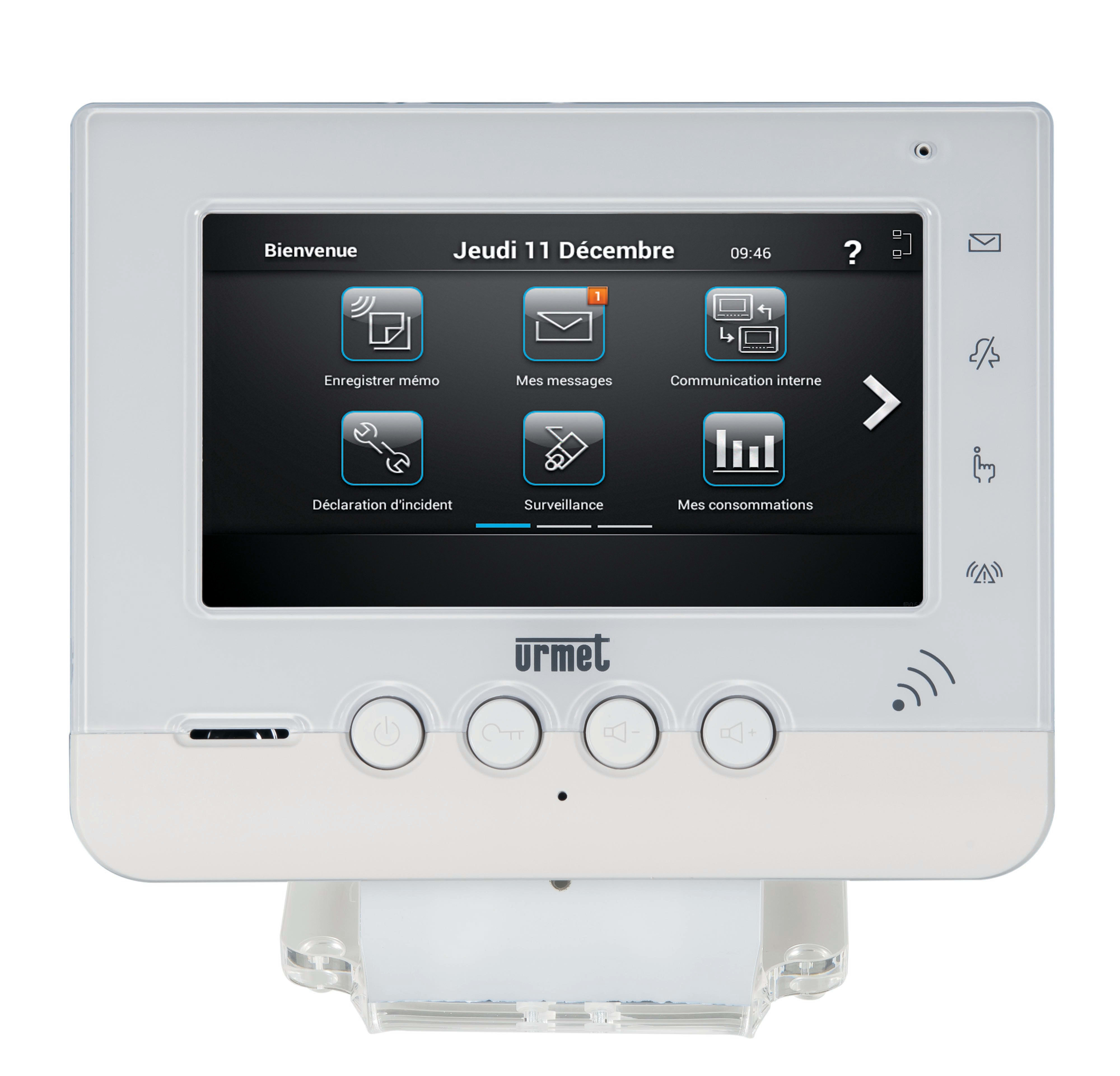 Urmet - Facade Blanche Moniteur Homebook System