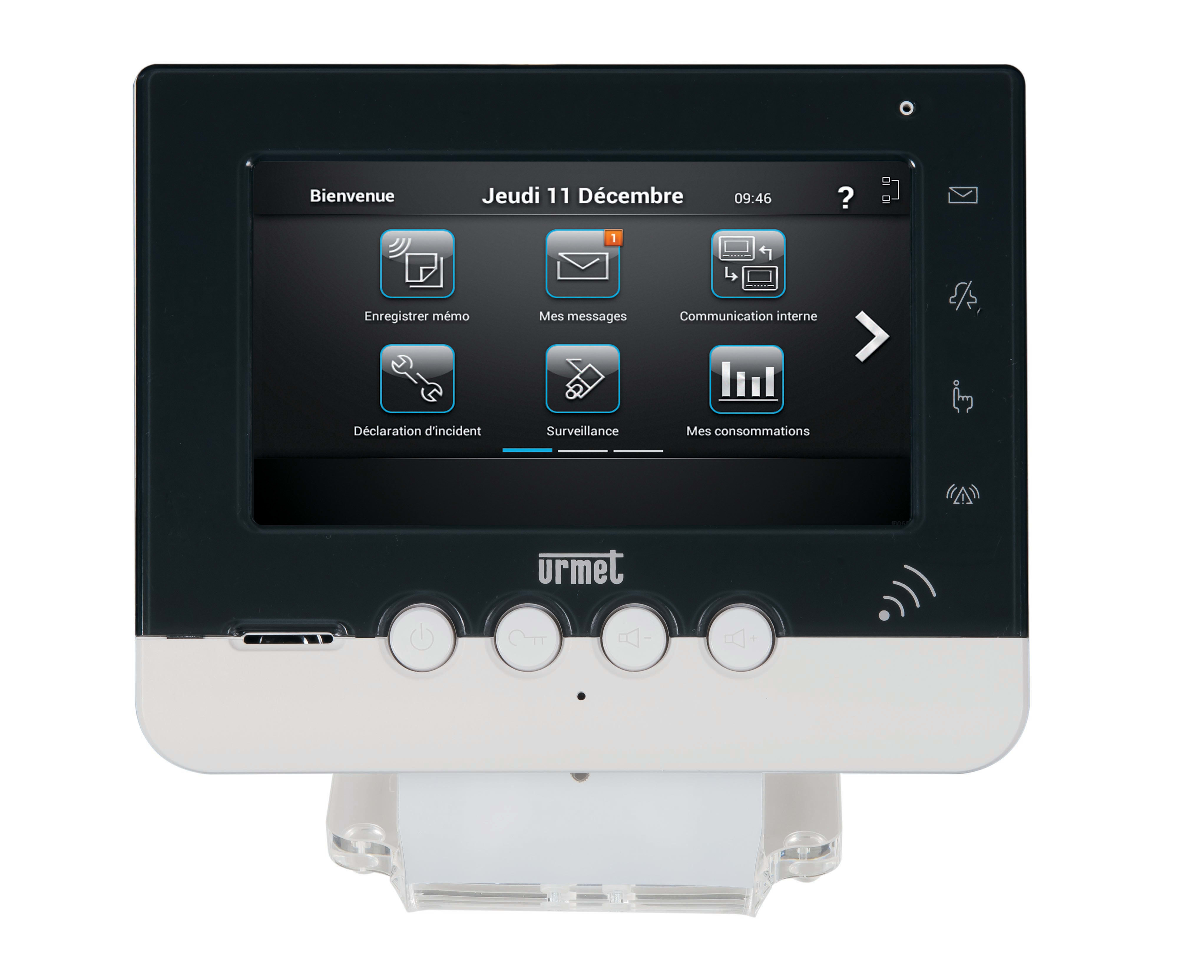 Urmet - Ce produit est Facade Grise Moniteur Homebook System pour systèmes URMET