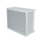 Decoclim - DECOCLIM cache clim alu gris c. large Dim int : H 950 x L 1100 x P 550-700 mm