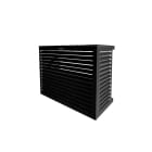 Decoclim - DECOCLIM cache clim alu noir large Dim int : H 950 x L 1100 x P 550-700 mm