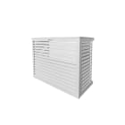 Decoclim - DECOCLIM cache clim alu gris c. medium Dim int : H 835 x L 1050 x P 510-660 mm