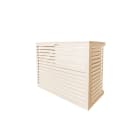 Decoclim - DECOCLIM cache clim alu crème medium Dim int : H 835 x L 1050 x P 510-660 mm