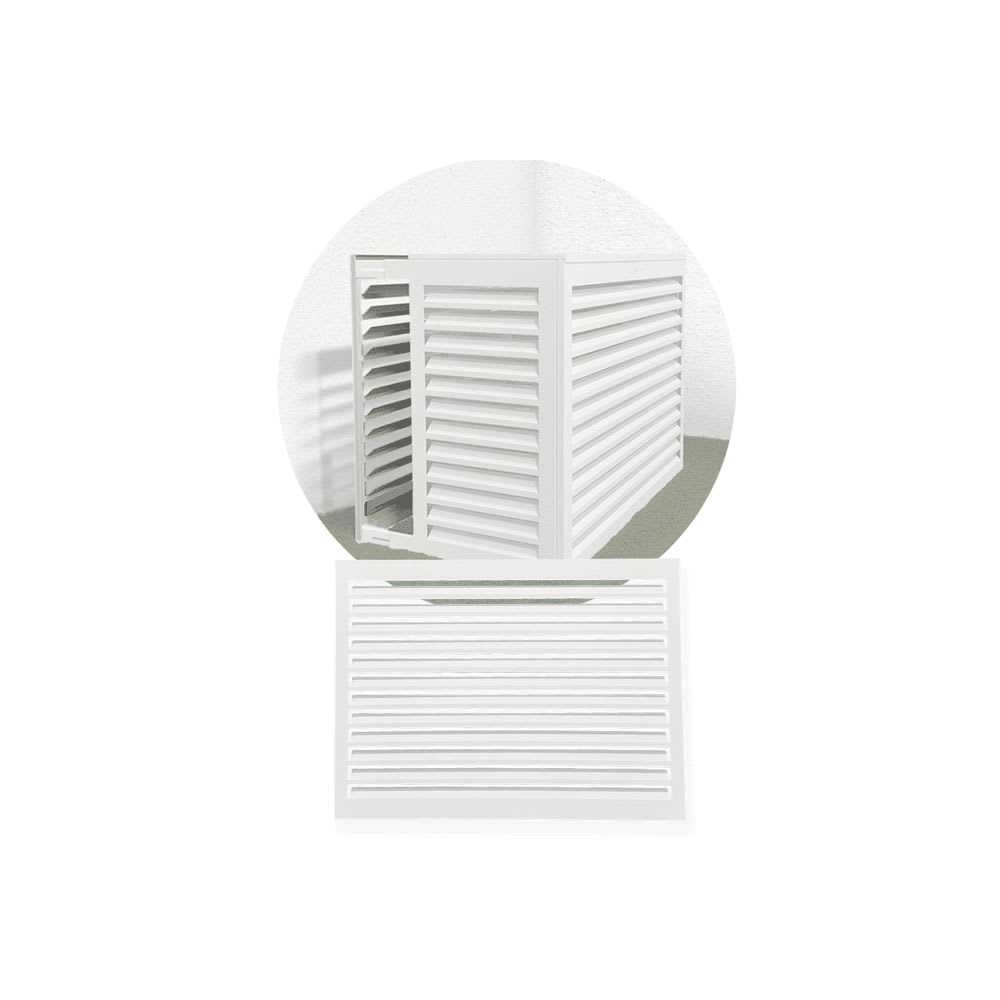 Decoclim - DECOCLIM face dos alu blanc small