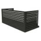 Decoclim - DECOCLIM cache clim alu anth. Opt.XXL Dim int : H 500 x L 1310 x P 650-800 mm