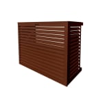Decoclim - DECOCLIM cache clim alu b.rouge medium Dim int : H 835 x L 1050 x P 510-660 mm