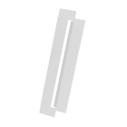 Decoclim - DECOCLIM joues latérales pour cache clim alu blanc large