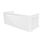 Decoclim - DECOCLIM extension h. alu blanc medium Dim int : H 400 x L 1050 x P 510-660 mm