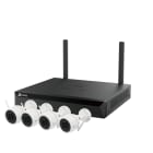 EZVIZ - Système de sécurité caméra Wi-Fi connectée Caméra H3c 2K+(x4) et NVR X5S(x1)