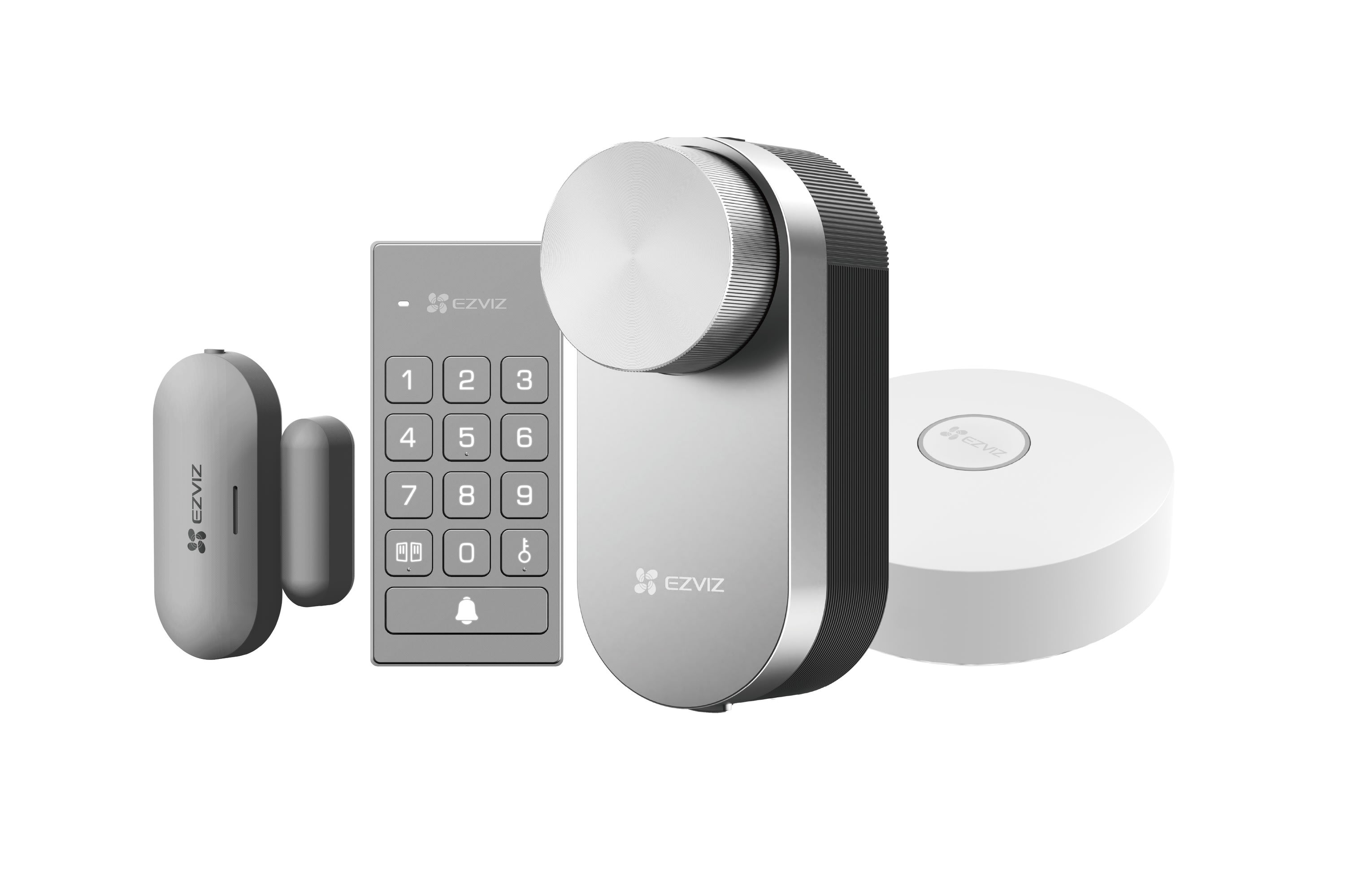 EZVIZ - Kit de serrure connectée DL01PRO avec clavier&passerelle&contrôle à distance