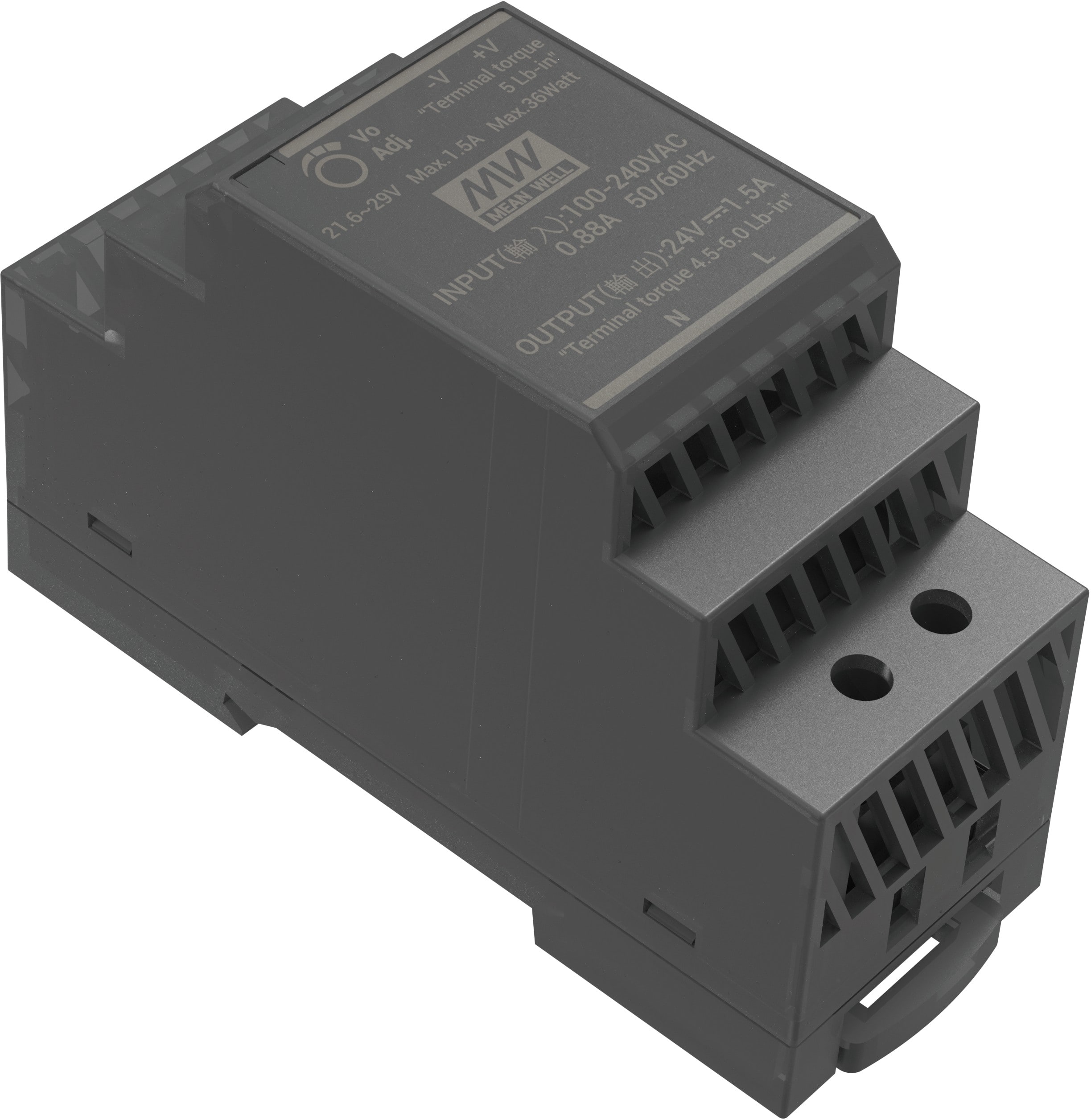 EZVIZ - HDR-30-24 Transformateur pour vidéophone 24V en 2A sur 2 Modules