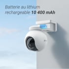 EZVIZ - EB8 4K/SP - Kit de caméra 4G & Wi-Fi sur batterie UHD 4K + panneau solaire 8W