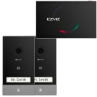 EZVIZ - Deux platines de rue avec 1BP et deux moniteurs intérieurs par appartement