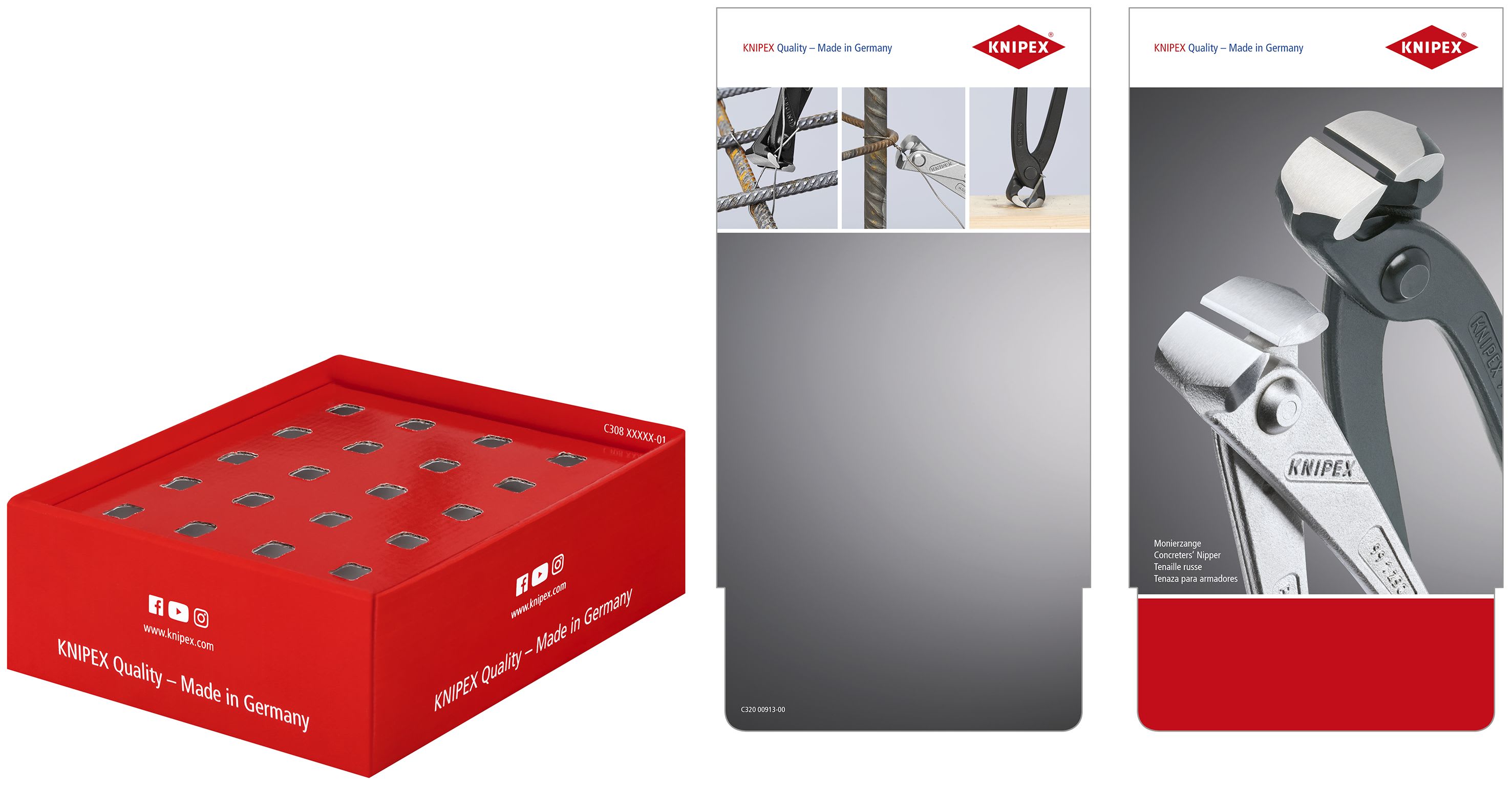 KNIPEX - Présentoir de comptoir vide pour 10 tenailles 250mm - 99 00 250