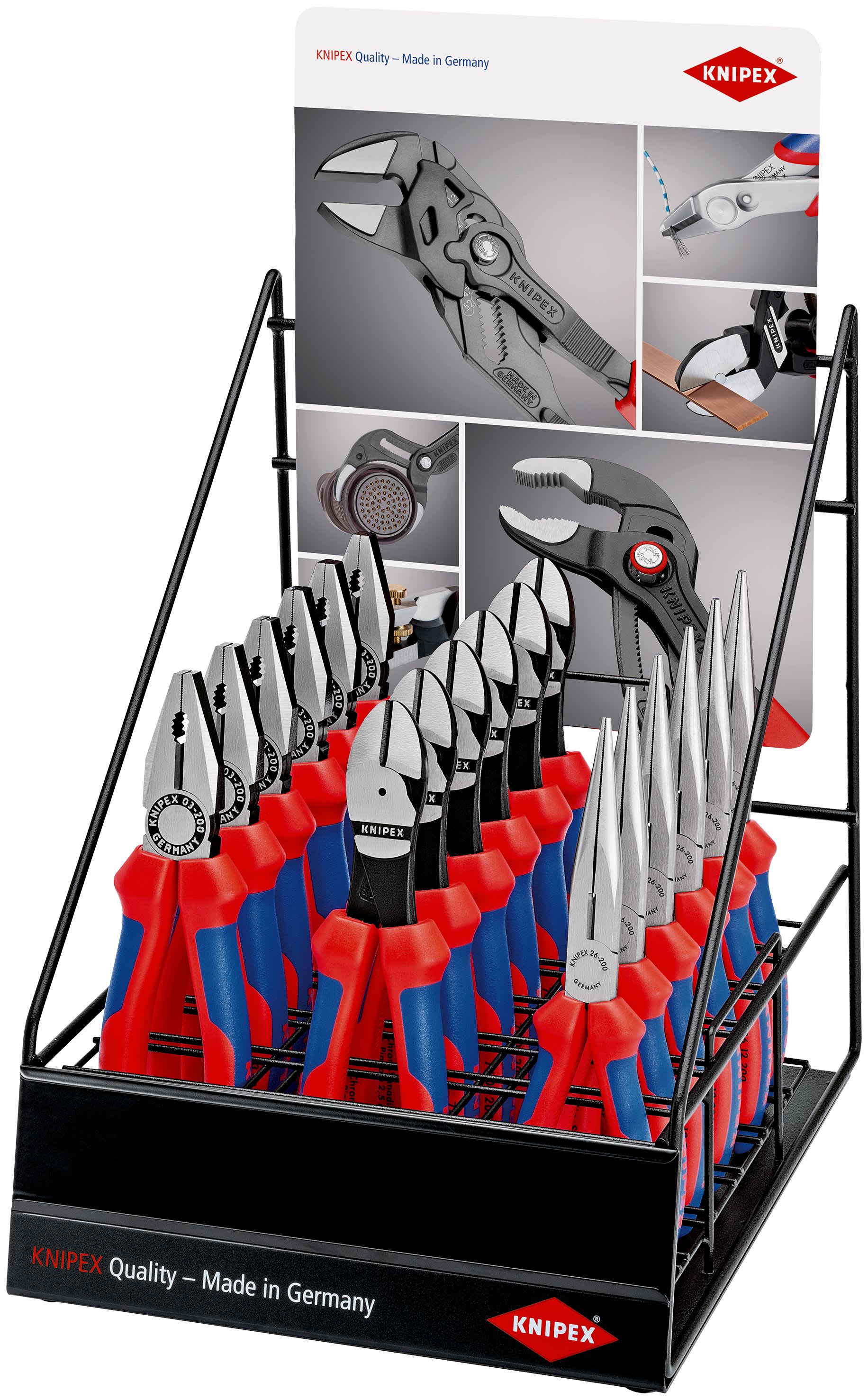 KNIPEX - Présentoir vide pour comptoir ou linéaire pour pinces avec finition 2 / 5 / 6