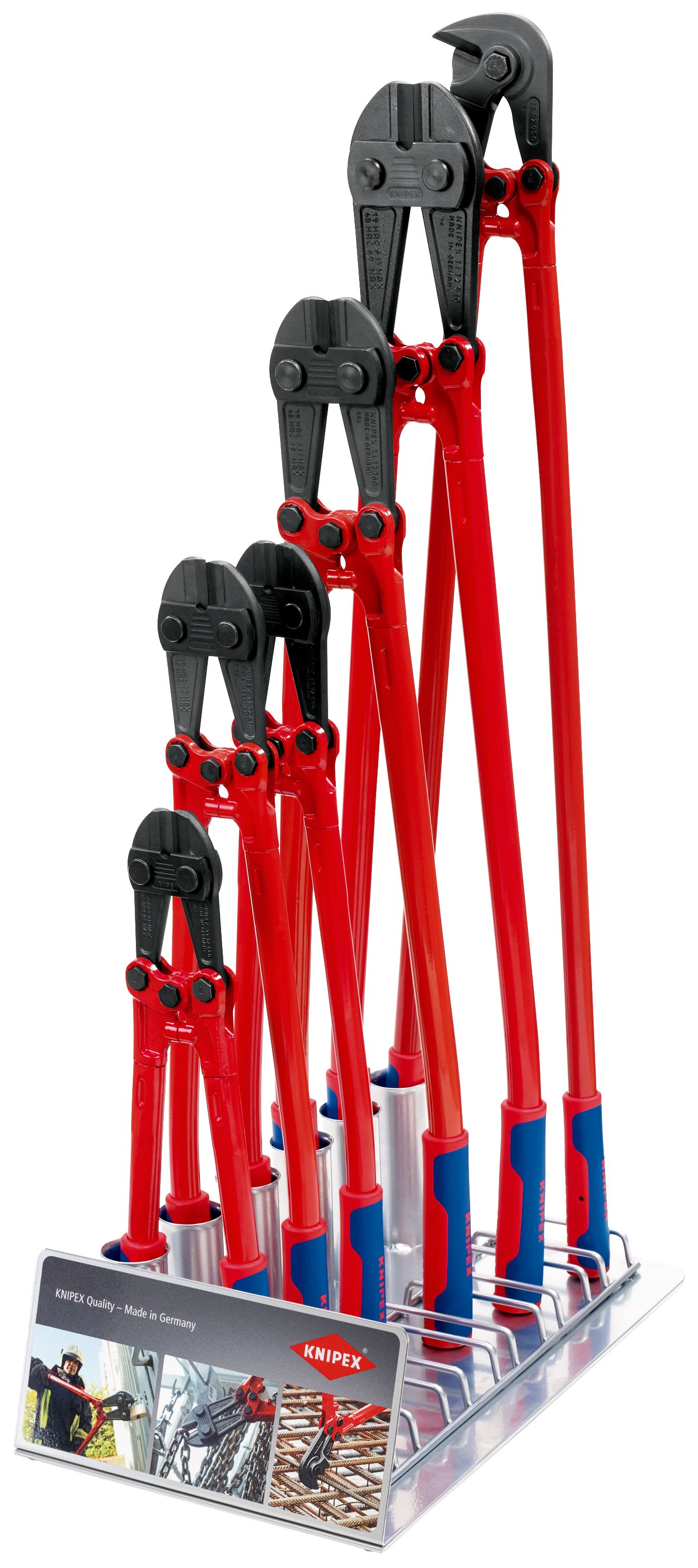 KNIPEX - Présentoir au sol vide pour 6 coupe-boulons / coupe-treillis - 300 x 150 x 490mm