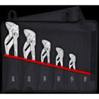 KNIPEX - Trousse composée de 5 pinces-clés 125mm, 150mm, 180mm, 250mm et 300mm