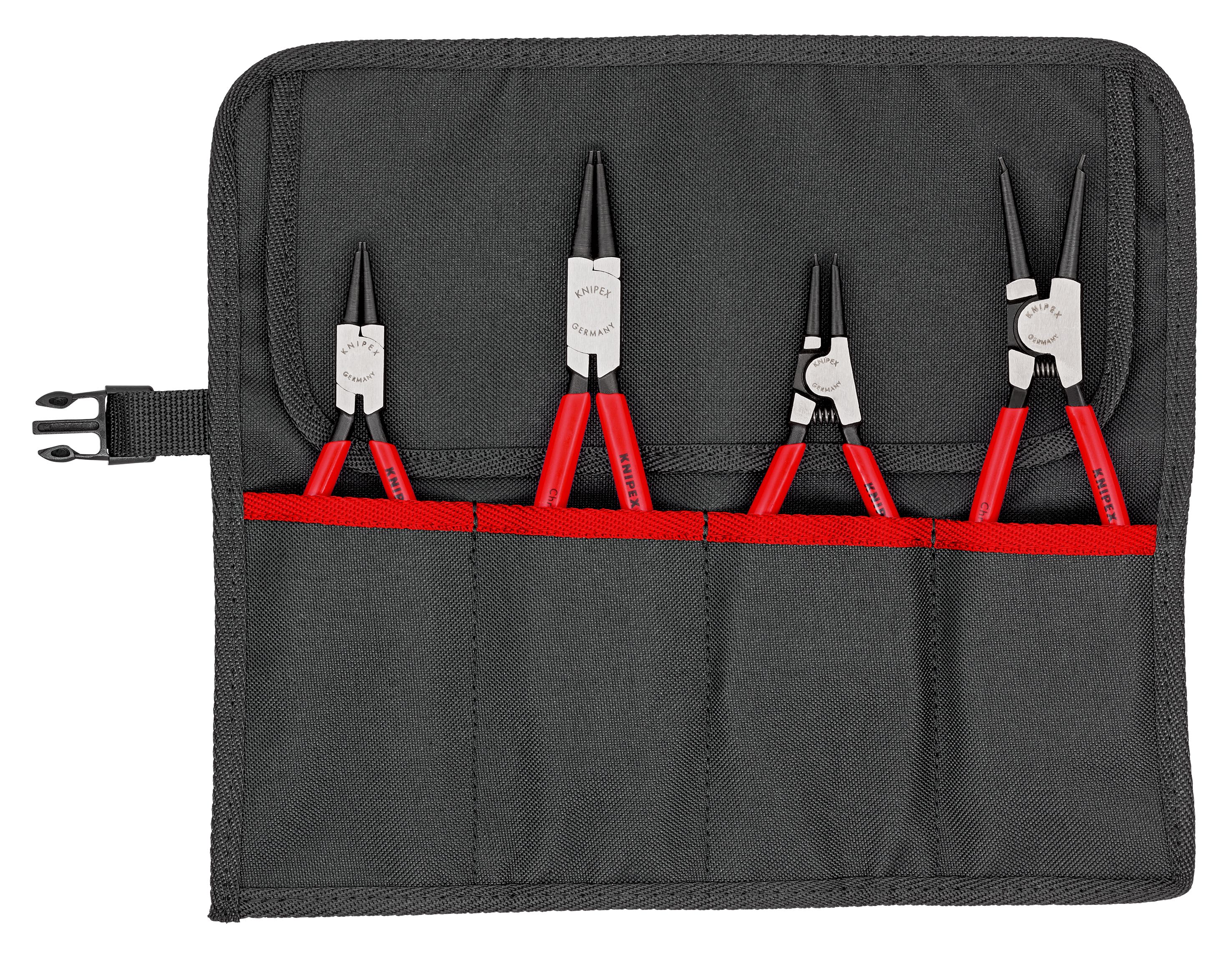 KNIPEX - Trousse composée d'un jeu de 4 pinces pour circlips (Modèle 44 et 46)