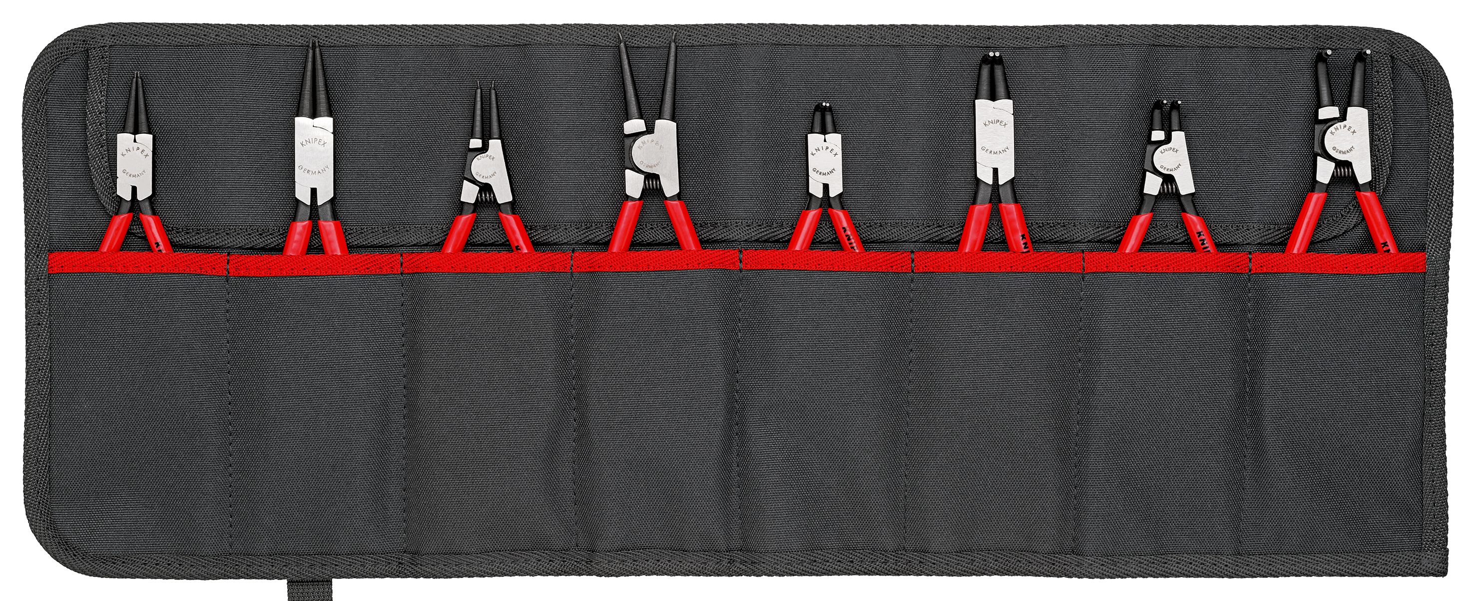 KNIPEX - Trousse composée d'un jeu de 8 pinces pour circlips (Modèle 44 et 46)