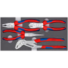 KNIPEX - Jeu de 4 pinces "Basic chrom" sur plateau mousse pour servante