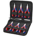KNIPEX - Trousse composée d'un jeu de 6 pinces pour l'électronique - Bi-matière