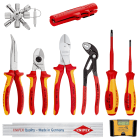 KNIPEX - Jeu d'extension pour assortiments électricité 10 outils - 5 outils isolés 1000V