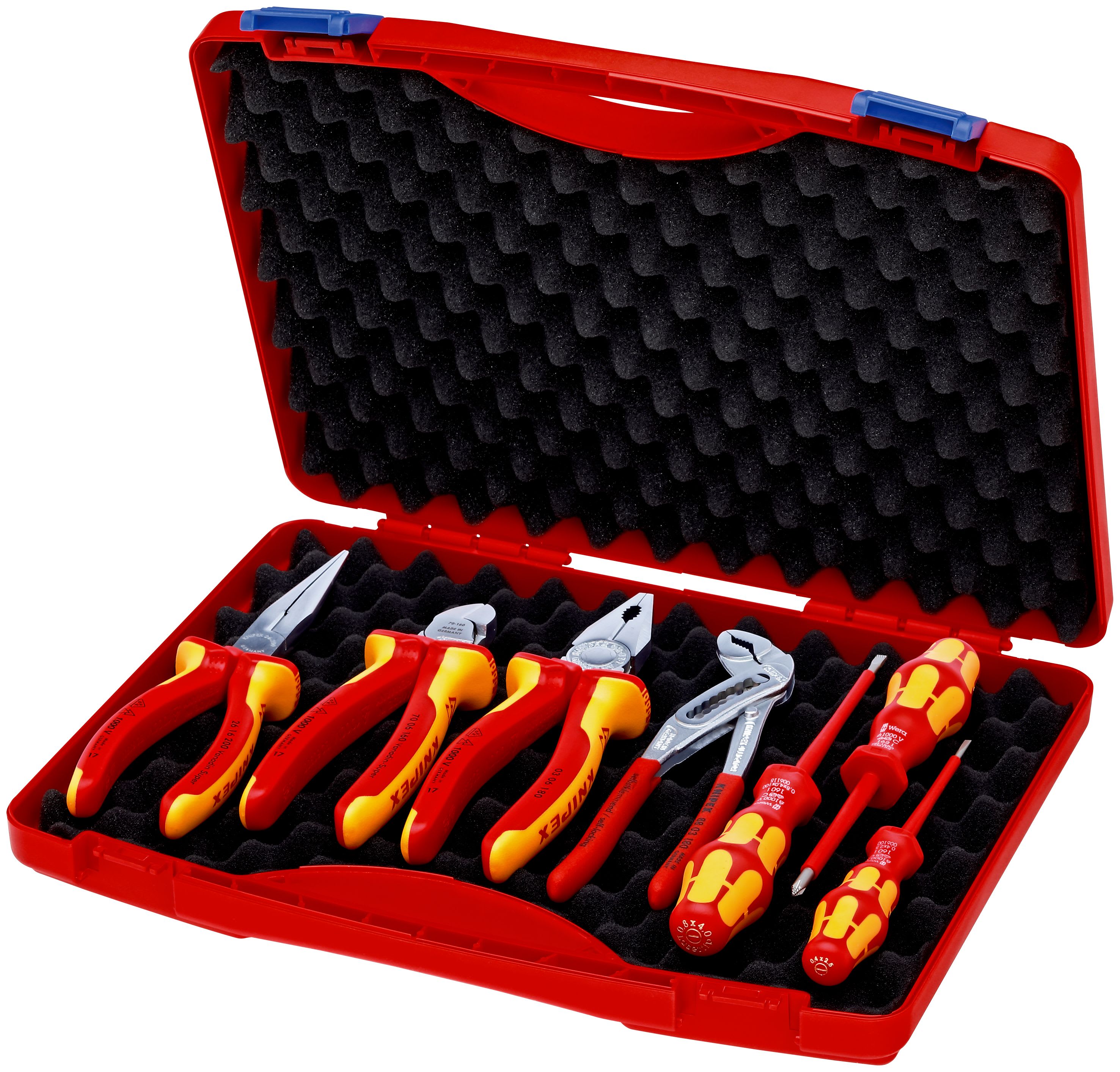 KNIPEX - Coffret compact pour installateurs électriques composé de 4 pinces / 3 tournevis
