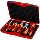 KNIPEX - Coffret compact pour installateurs électriques composé de 4 pinces / 3 tournevis