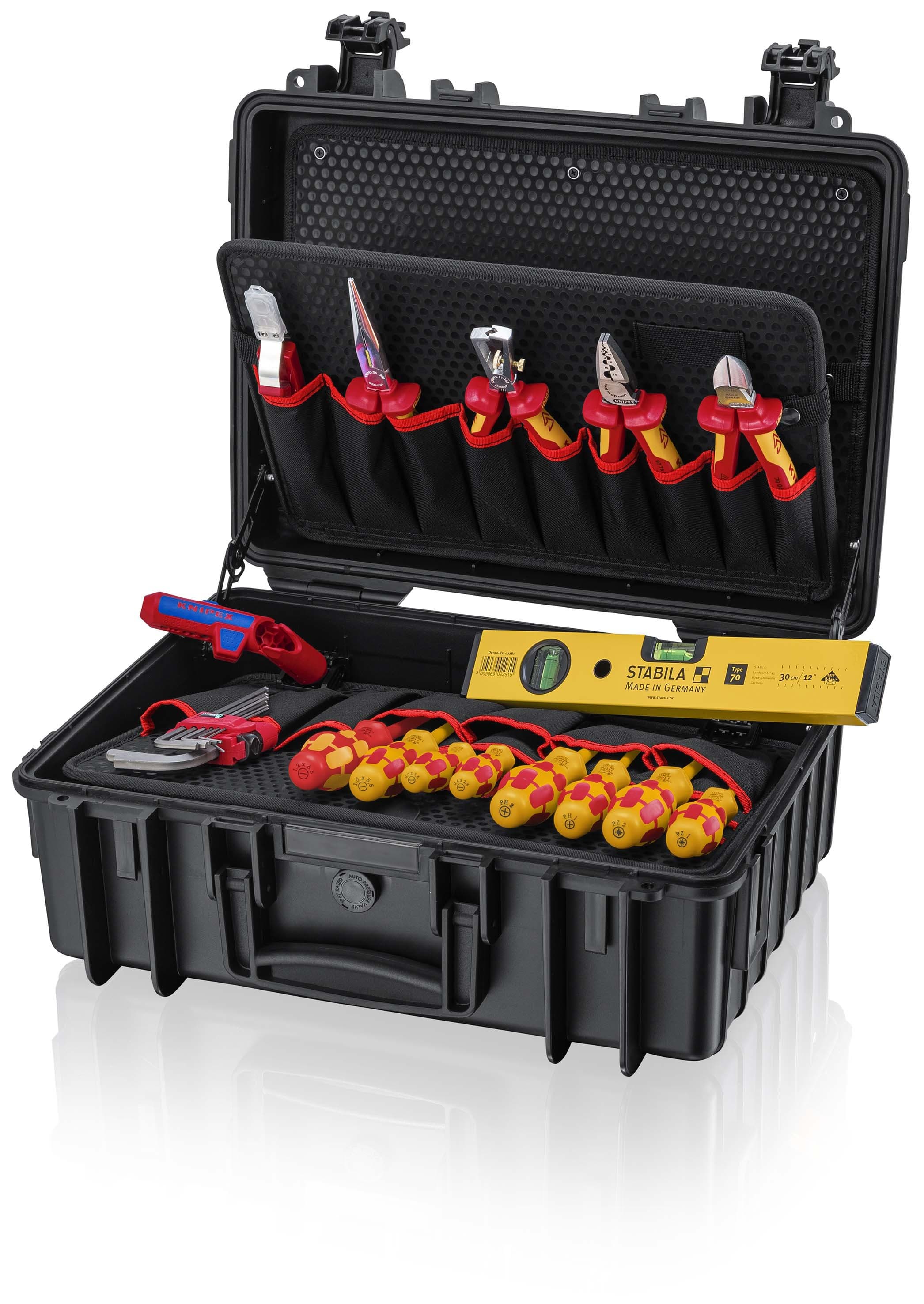 KNIPEX - Mallette à outils "Robust23 Start" Élec 24 outils - Antichoc - Etanche