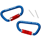 KNIPEX - Mousquetons x 2 - La molette verrouillée empêche l'ouverture accidentelle