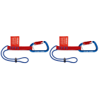 KNIPEX - Lot de 2 adaptateurs boucle en sangle plate cousue avec cordon cousu et stoppeur