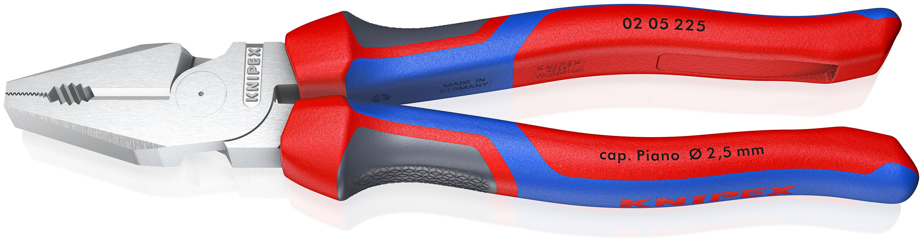KNIPEX - Pince universelle à forte démultiplication 225mm - Tri-matière - Chromée