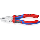 KNIPEX - Pince universelle 180mm avec tranchant - Tri-matière - Chromée - Sur carte