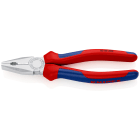 KNIPEX - Pince universelle 200mm avec tranchant - Bi-matière - Chromée