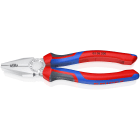 KNIPEX - Pince universelle 200mm avec tranchant - Bi-matière - Chromée - Sur carte