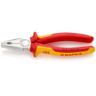 KNIPEX - Pince universelle 200mm avec tranchant - Bi-matière - Chromée - Isolé 1000V - SC