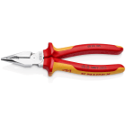 KNIPEX - Pince universelle 185mm avec tranchant - Bi-matière - Chromée - Isolée 1000V