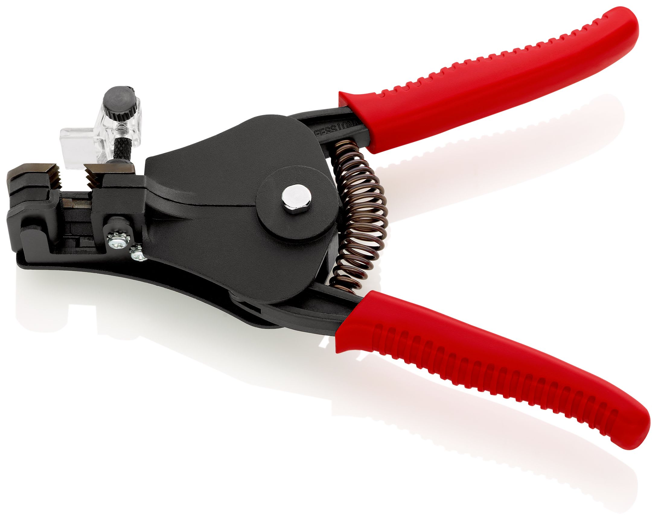 KNIPEX - Pince à dénuder avec 2 couteaux de forme 0,5/1,2/1,6/2mm² - 180mm - Laquée - EAN