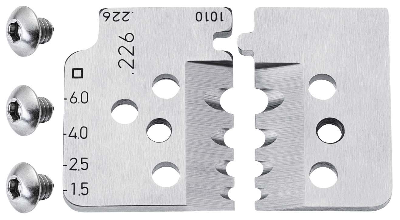 KNIPEX - Jeu de lames pour pince à dénuder de précision avec couteaux de forme 12 12 11