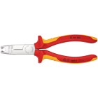KNIPEX - Pince a degainer et a denuder cables ronds - 165mm - Bi-matiere - Chromee 1000V