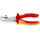 KNIPEX - Pince à dénuder et coupe-câbles StriX - 180mm Bi-matière Chromée 1000V ANTICHUTE