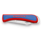 KNIPEX - Couteau d'électricien pliant - 120mm - Durable et robuste - Poignée ergonomique