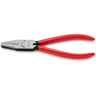 KNIPEX - Pince à becs courts et plats - 180mm - Gainage PVC Atramentisée noire Tête polie