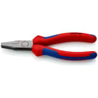 KNIPEX - Pince à becs courts et plats - 160mm - Bi-matière Atramentisée noire Tête polie