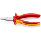 KNIPEX - Pince à becs courts et plats - 160mm - Bi-matière - Chromée - 1000V
