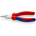 KNIPEX - Pince a becs courts et ronds - 140mm - Bi-matiere - Chromee - Pointes lisses