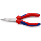 KNIPEX - Pince à becs demi-ronds 160mm avec tranchant (61HRC) - Bi-matière - Chromée - SC