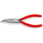 KNIPEX - Pince à becs demi-ronds 160mm coudés 40° - Tranchant (61HRC) - Gainage PVC