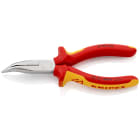 KNIPEX - Pince becs demi-ronds 160mm coudés 40° Tranchant 61HRC Bi-matière Chromée 1000V